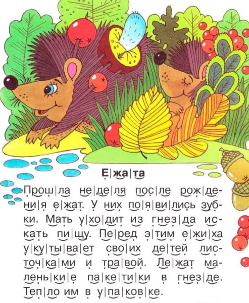 Чтение по слогам