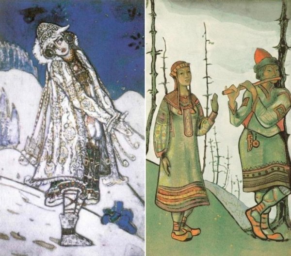 Снегурочка и Лель Рерих 1921