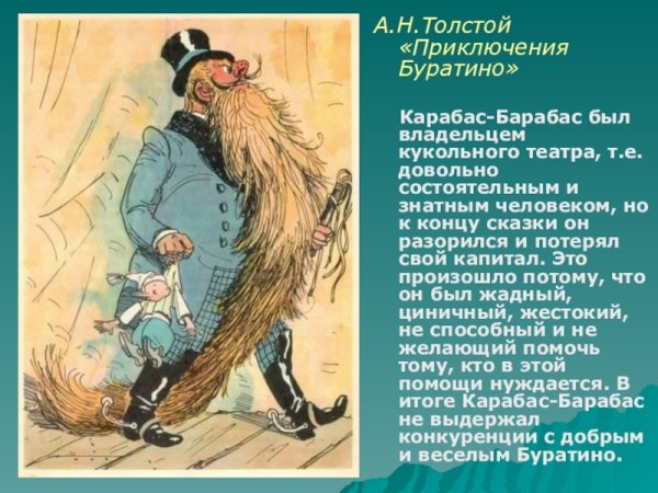 Буратино карабас барабас