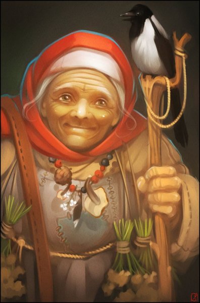 Старушка арт