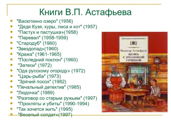 Виктор Петрович Астафьев произведения