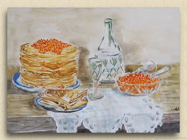 Блины картины художников
