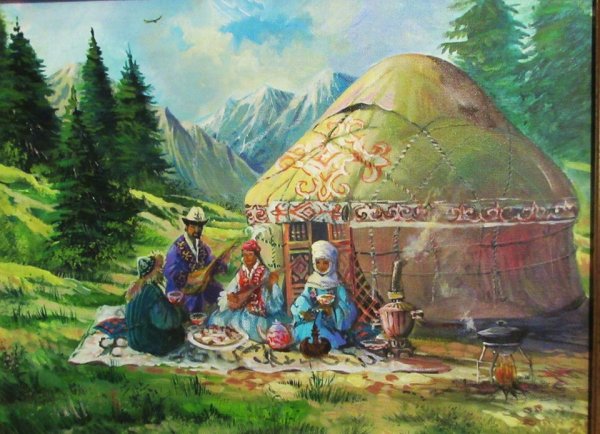 Джайлау и юрта в Казахстане
