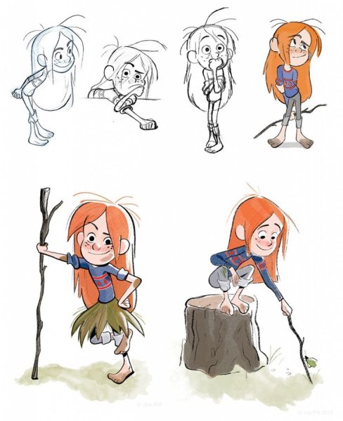 Необычная рисовка персонажей