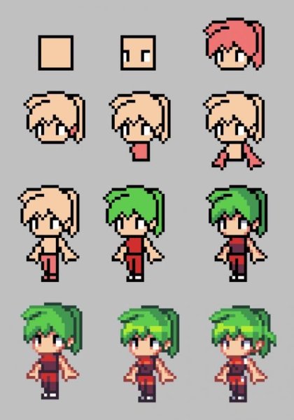 Pixel персонажи