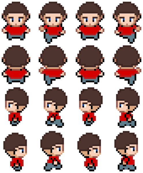 Человек Sprite Sheet