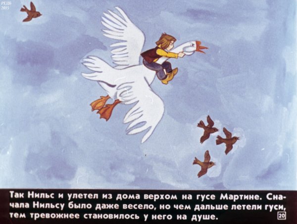 Лагерлёф путешествие Нильса с дикими гусями рисунок