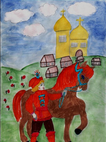 Иван Царевич и крестьянский сын рисунок