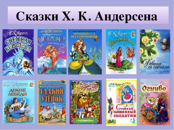 Сказки Христиана Андерсена список
