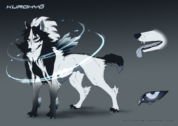 Furry feral Wolf референс