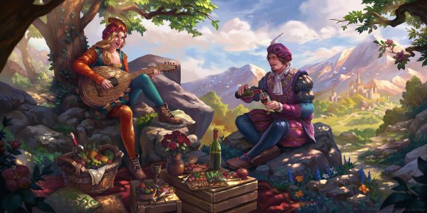 Лютик и Присцилла арт