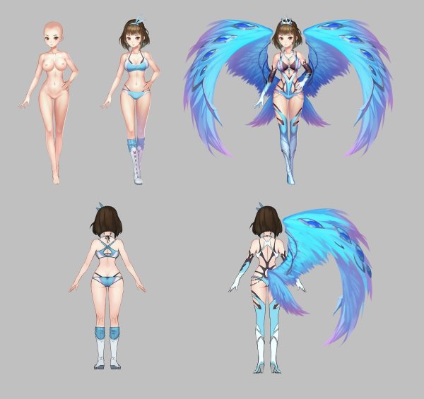 Модель персонажа 2d