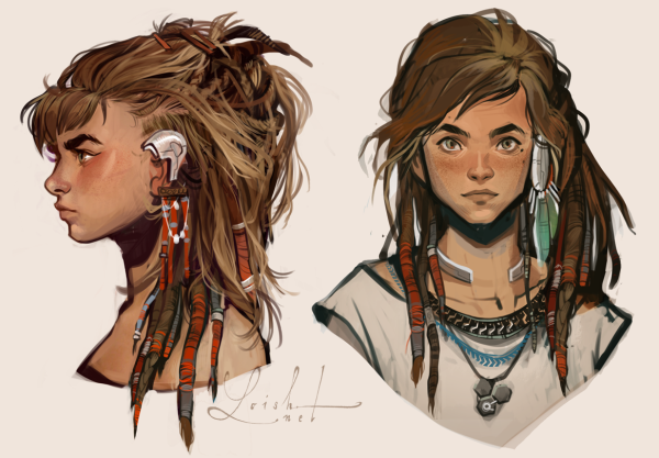 Элой Horizon Zero Dawn концепт