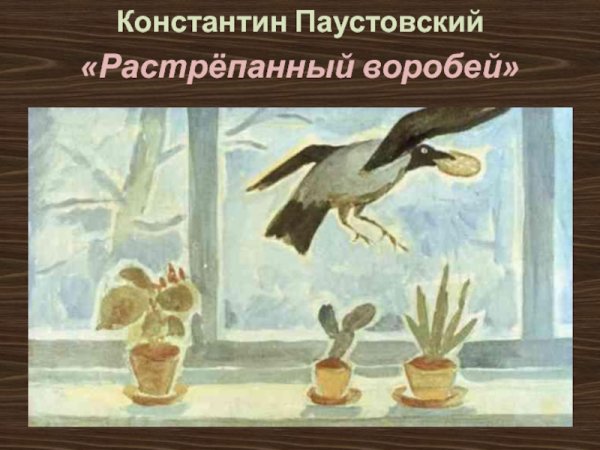 Иллюстрации к сказке Паустовского растрепанный Воробей
