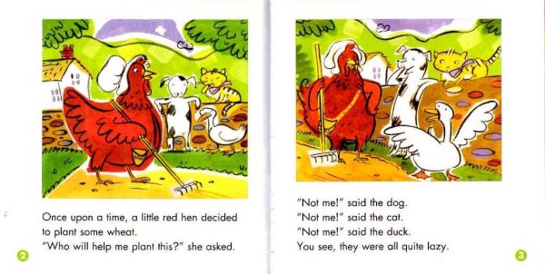 Иллюстрации к сказке the little Red Hen