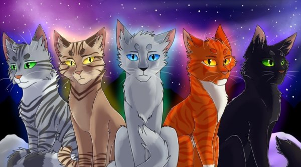 Коты Воители 5 племен