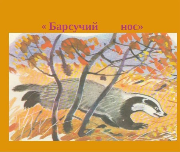 Иллюстрации к рассказу барсучий нос Паустовский