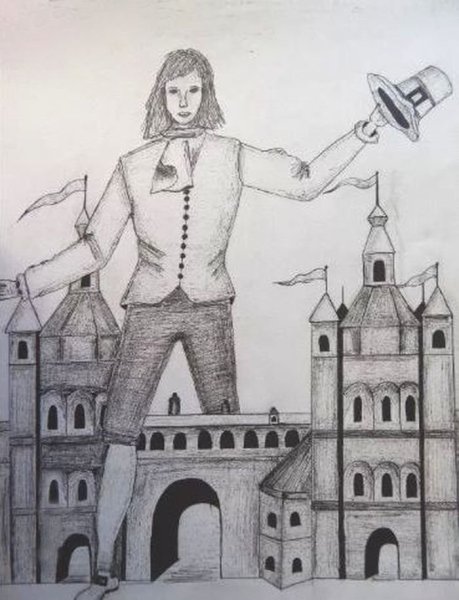 Путешествие Гулливера рисунок