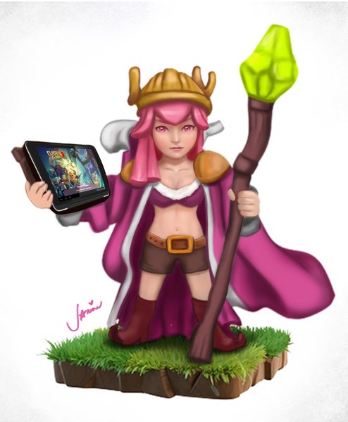 Королева лучниц Clash of Clans арт