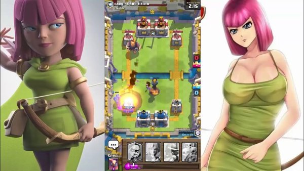 Clash Royale принцесса в купальнике
