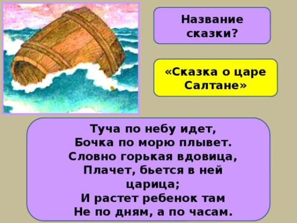 Бочка по морю плывет