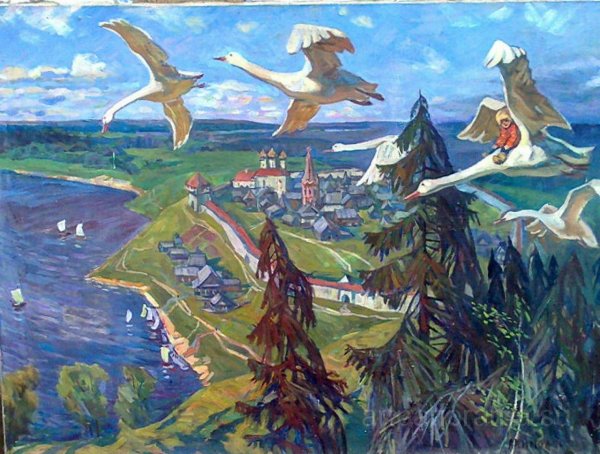 Виктор Михайлович Васнецов гуси лебеди
