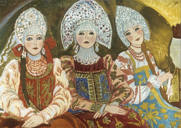 Аленький цветочек три сестры