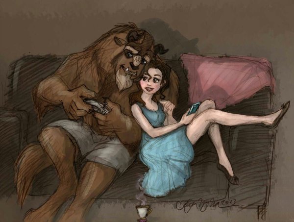 Красавица и чудовище арты