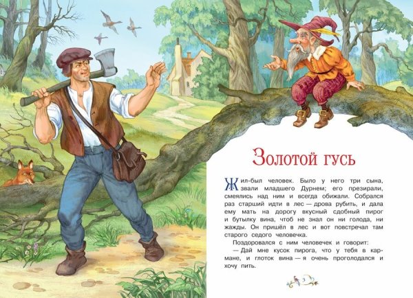 Сказки братьев Гримм золотой Гусь книга