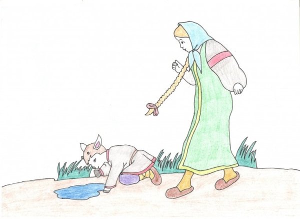 Фрагмент из сказки сестрица Аленушка и братец Иванушка