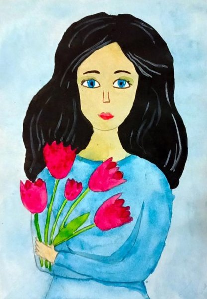 Рисунок моя мама