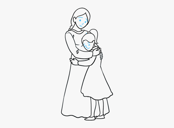 Рисунок мамы для срисовки