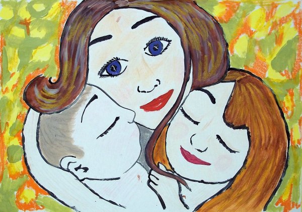 Рисунок ко Дню матери
