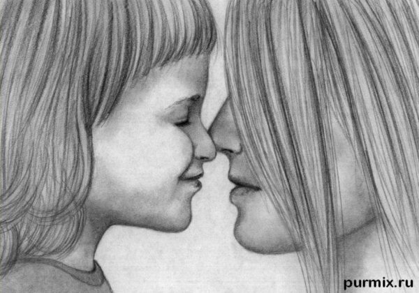 Красивый рисунок для мамы