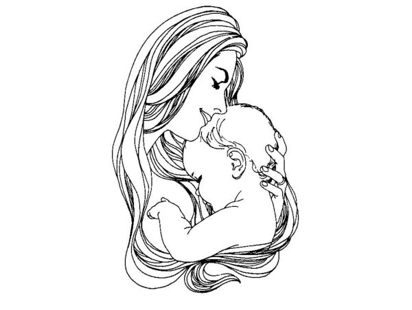 Рисунок ко Дню матери