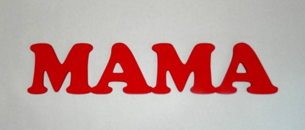 Слово мама надпись