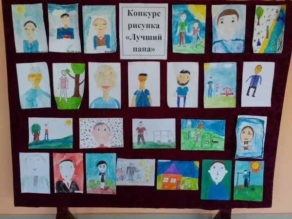 Выставка детских рисунков мой папа
