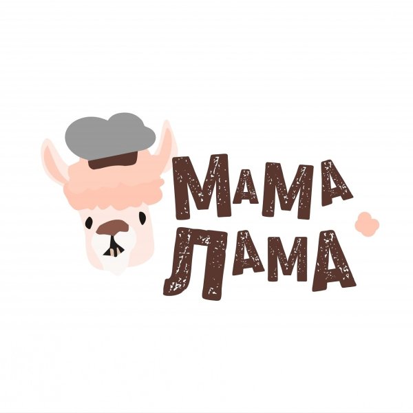 Мама лама йогурт логотип