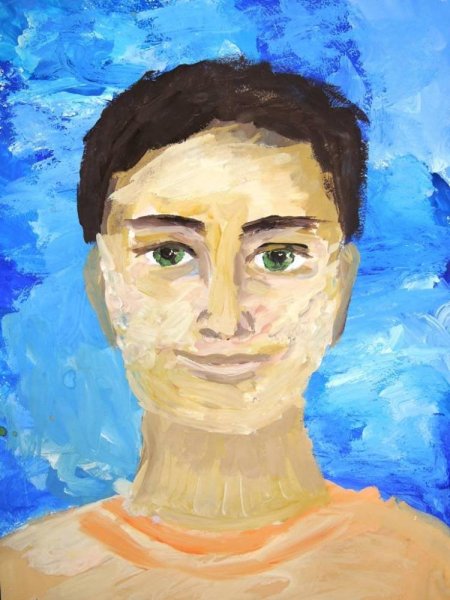 Рисование портрет папы