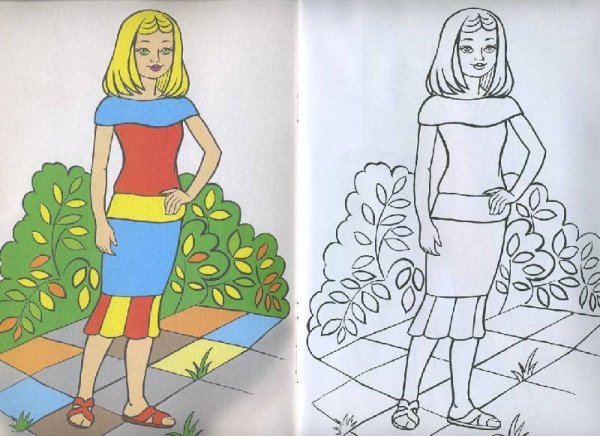 Мультяшная полная женщина