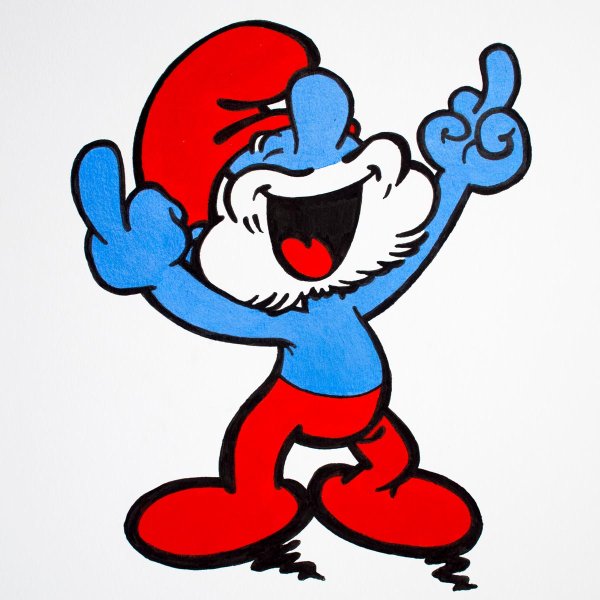 Смурфик Smurfs папа Смурф