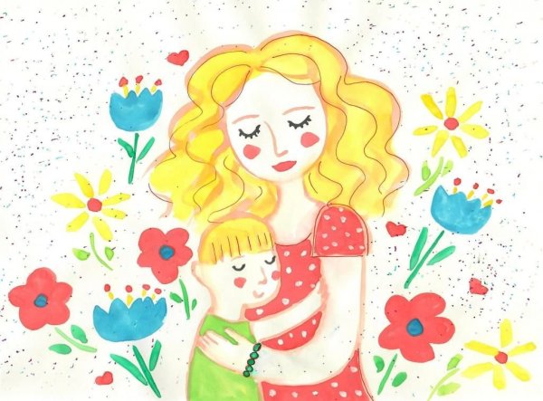 Рисунок ко Дню матери
