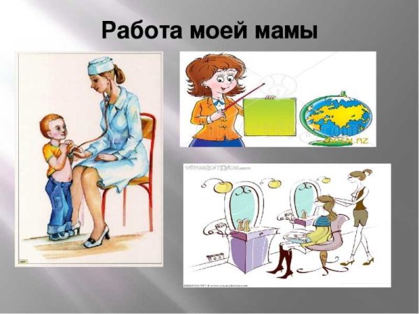 Иллюстрации мам в профессии