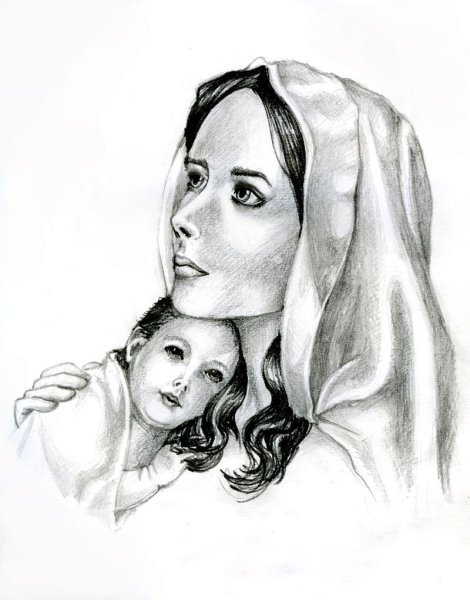 Рисунок ко Дню матери