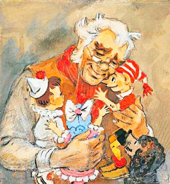 Художник Леонид Владимирский Буратино