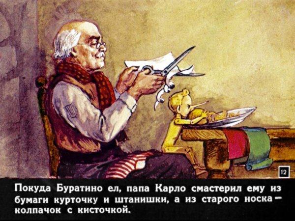 Папа Карло и Пиноккио