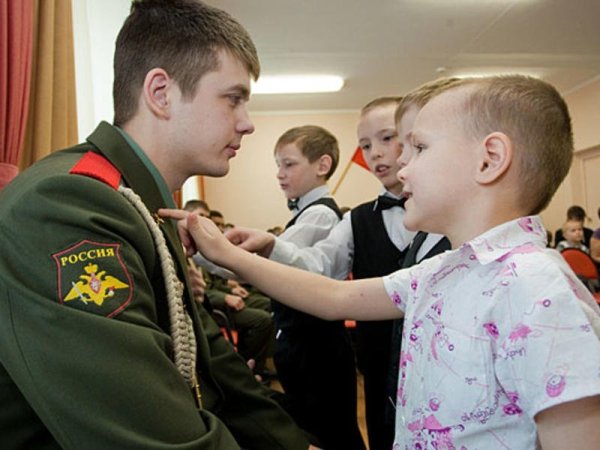 Военный с ребенком