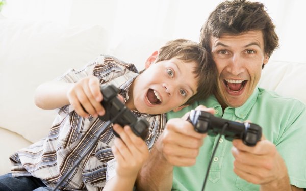 Дети играющие в Видеоигры