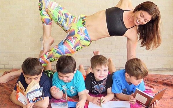 Спортивные мамочки с детьми