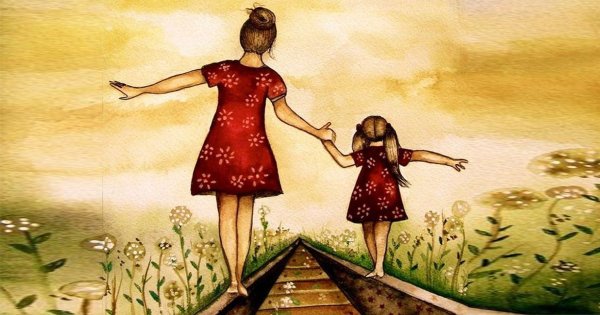 Мать и дочь иллюстрации